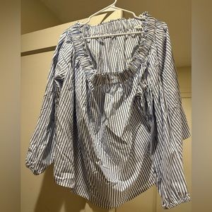 GAP Off The Shoulder Smocked Blouse